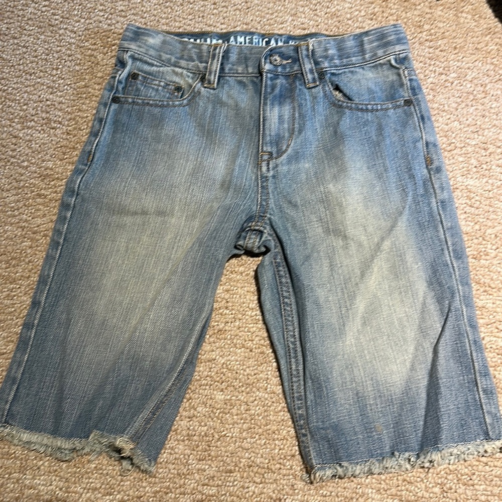ruum boys long denim shorts size 8